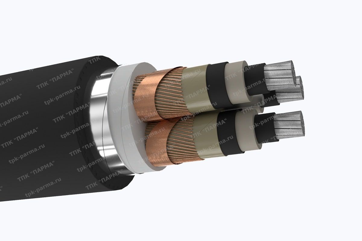 Кабель АПвБВнг(A)-LS 3х300/25 - 10кВ
